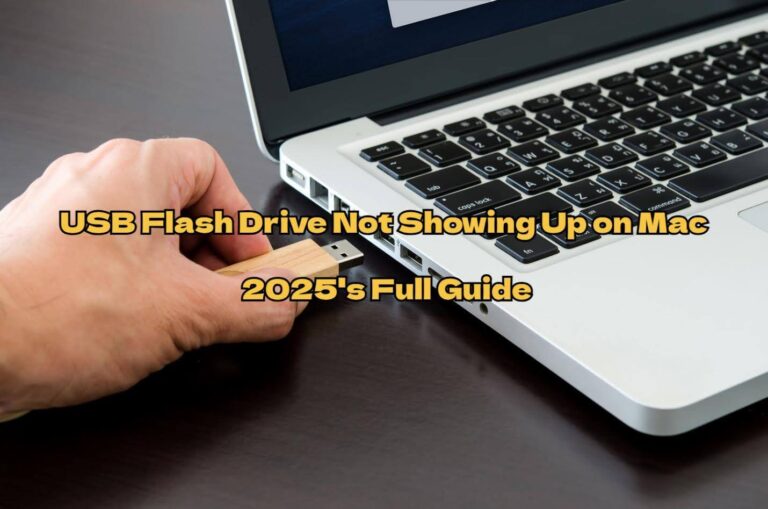 Fix  USB Flash Drive Not Showing Up Mac