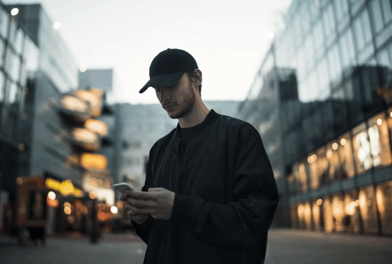 Man browsing the Betterwin Casino bonus offers on his phone